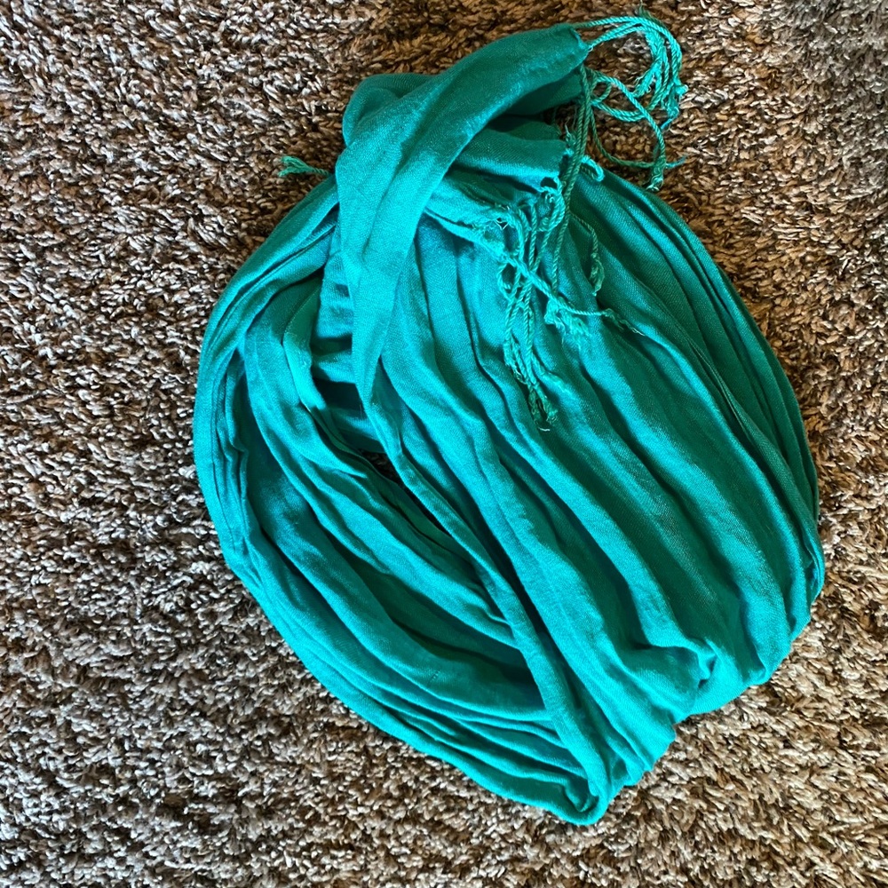 Teal scarf